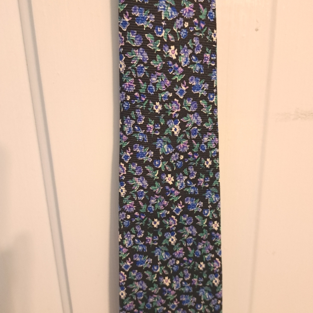 Purple and Blue Ralph Lauren Floral Tie